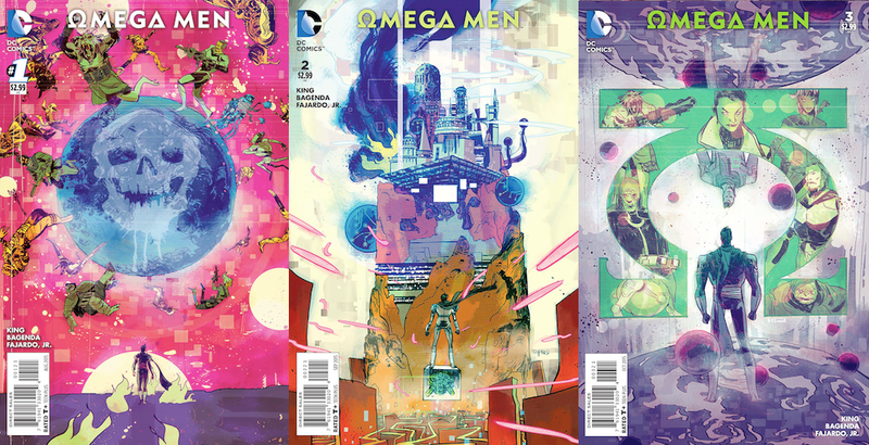 Toby Cypress’ variant covers for The Omega Men #1-3
